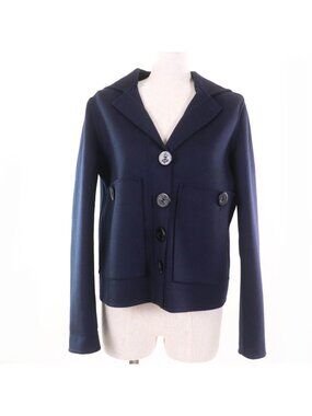 Dior Wool Rabbit Blend Sailor Color Jacket Navy 40